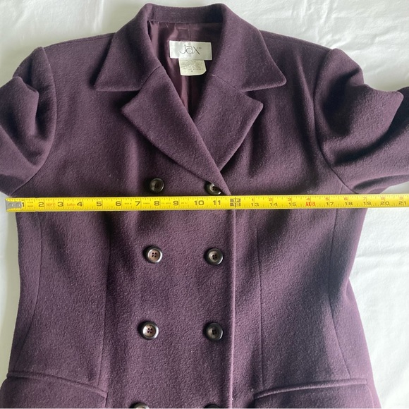Vintage JAX Wool Cashmere Blend Classic Coat Size 6 - Picture 12 of 16